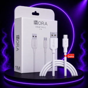 Cable USB Tipo C 2.1A 1M 1HORA CAB237B