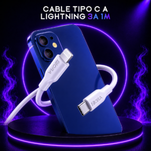 Cable Tipo C Iphone Lightning 3A 1M 1HORA CAB258